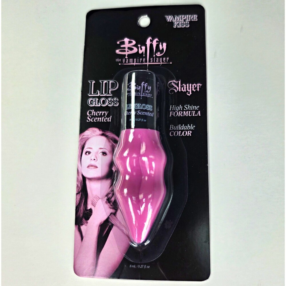 Buffy the Vampire Slayer Vampire Kiss Lip Gloss Pink Cherry Scented Shine 8 mL